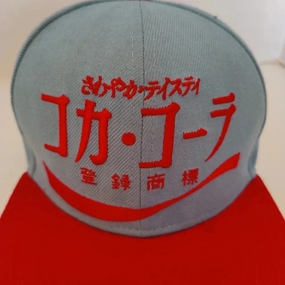 Genuine 2017 Coca Cola snap-back adjustable hat, rare Japanese, EXC - Picture 3 of 9
